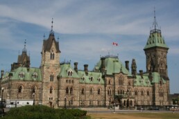 View of the Canadian Parliament buildings